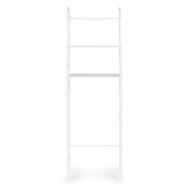 Étagère de salle de bain haute avec 3 étagères, structure en aluminium