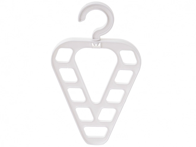 Organisateur polyvalent pour cintres d'armoire avec 9 ouvertures blanc