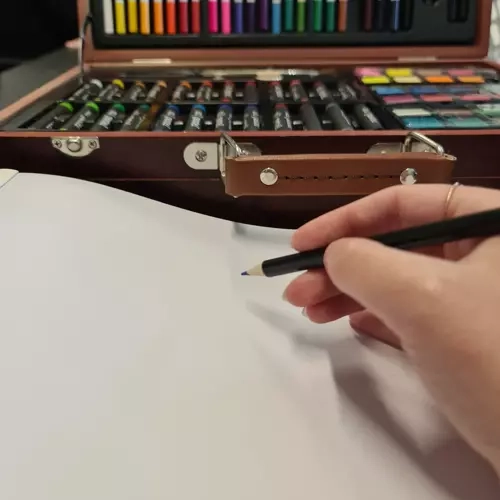 Ensemble de peinture dans une mallette - 128 pièces Maaleo 21644
