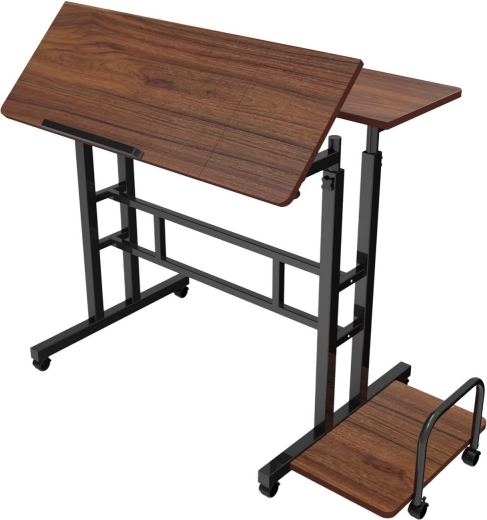 Plateau de travail inclinable 80 × 60 cm avec rebord de protection