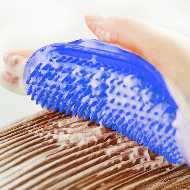 Brosse de massage pour chiens - vert