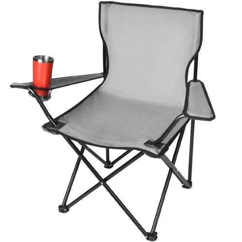 Chaise pliante de pêche / camping - gris