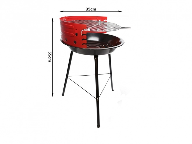 Gril de camping portable de jardin pour charbon de bois