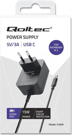 Alimentation stable 15 W pour Raspberry Pi 4