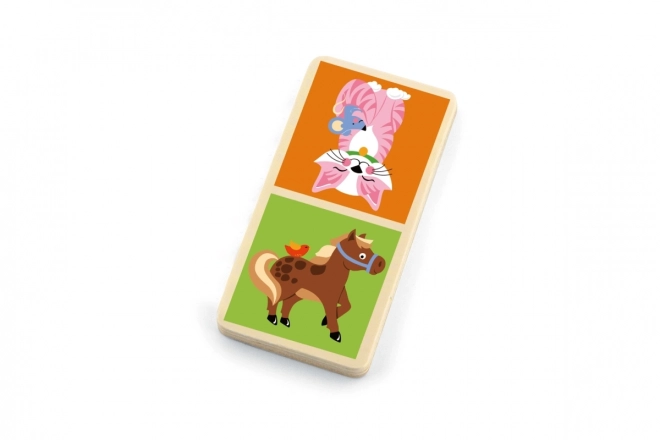 Viga Domino en bois Ferme 28 pièces Montessori