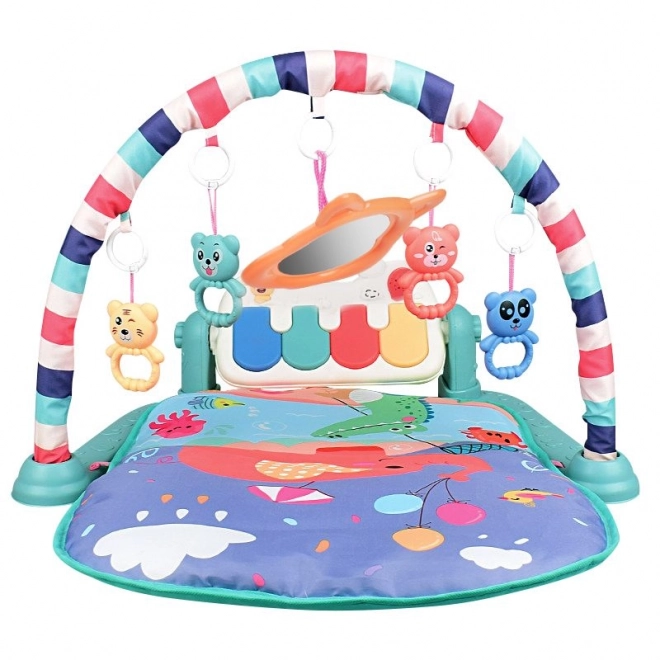 Tapis éducatif pour tout-petits avec piano - vert, modèle II