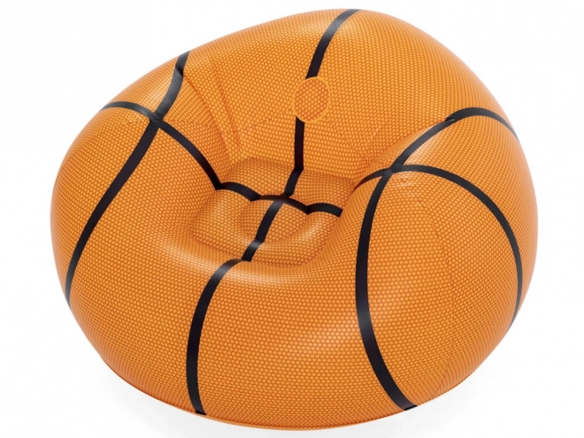 Fauteuil gonflable pour enfants en forme de ballon de basket
