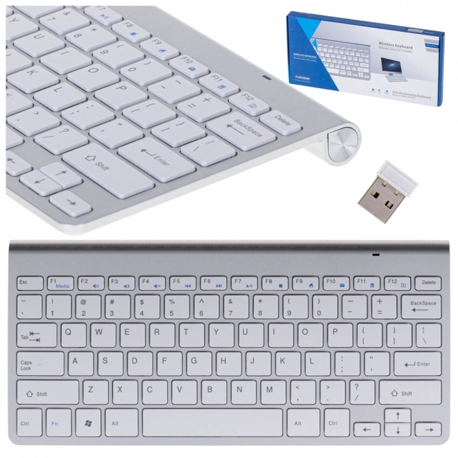 Clavier sans fil pour Smart TV argenté