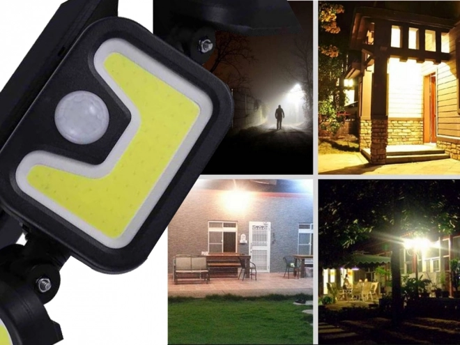 Lampe solaire de rue avec capteur de mouvement et télécommande