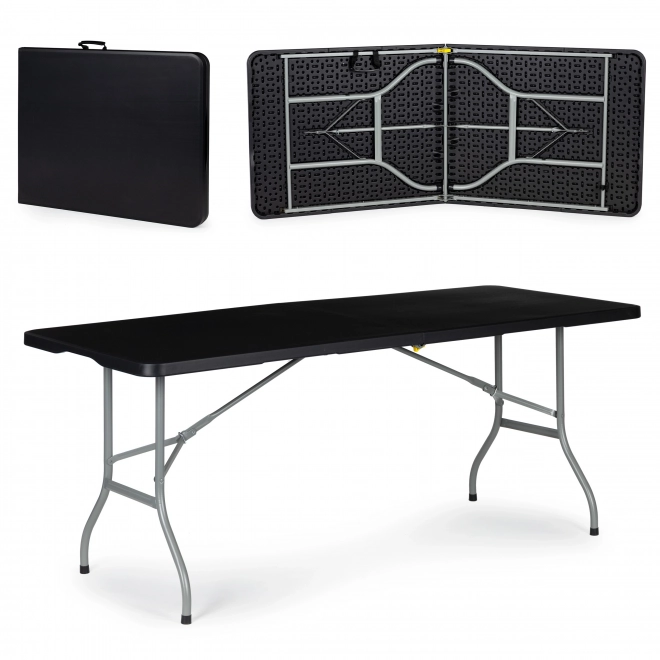 Table de banquet pliante de jardin 153 cm - noir