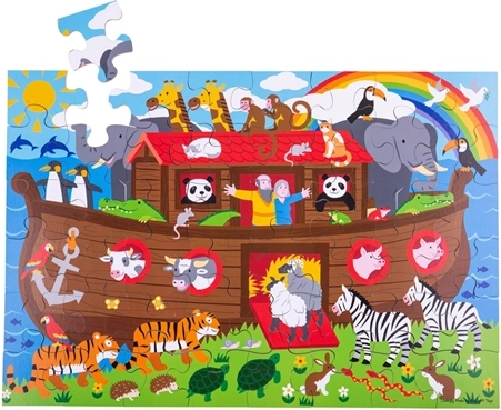 Puzzle de sol Noé 48 pièces de Bigjigs Toys