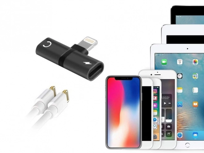 Adaptateur Lightning pour iPad et iPhone 2 en 1