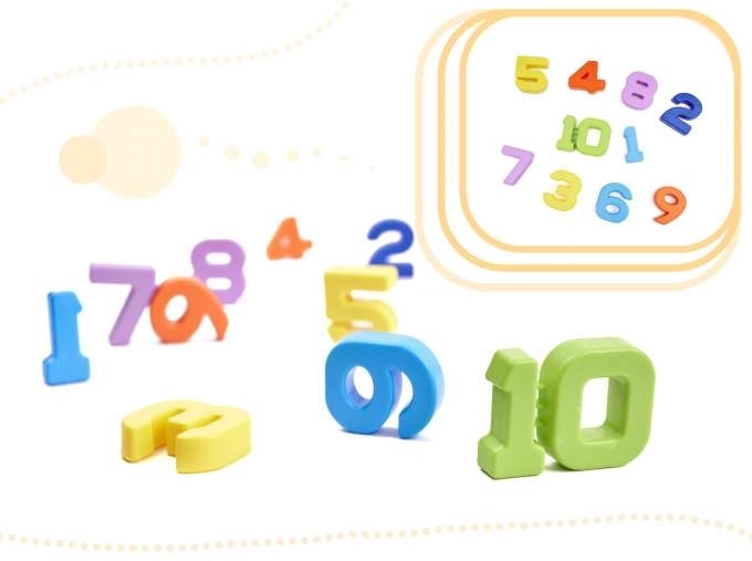 Chiffres colorés 1–10