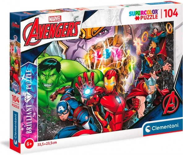Puzzle Brillant Marvel : Avengers 104 pièces