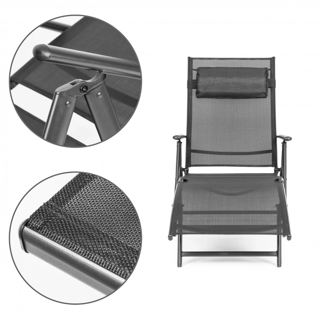 Chaise longue de jardin pliante avec dossier réglable de MultiGarden