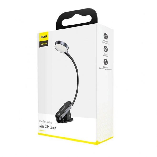 Baseus (DGRAD-0G) Lampe de Lecture Confort Mini Clip - gris foncé