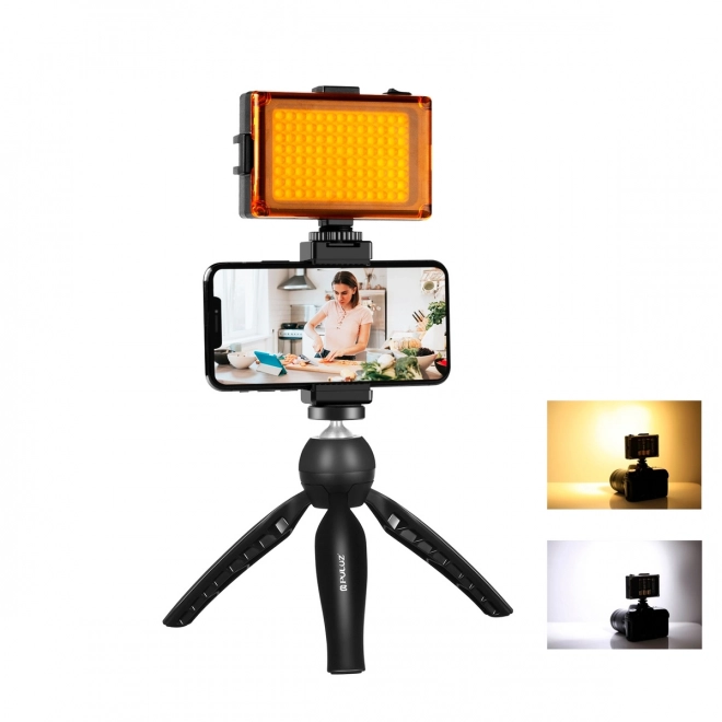 Ensemble de diffusion en direct Puluz avec support de trépied et lampe LED