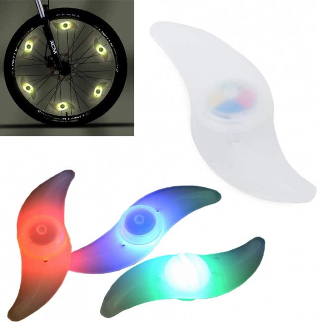 Embouts de rayons LED lumineux pour vélo et moto