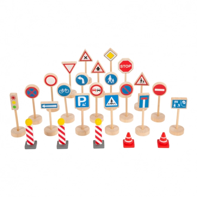 Ensemble de panneaux de signalisation Small Foot 25 pièces