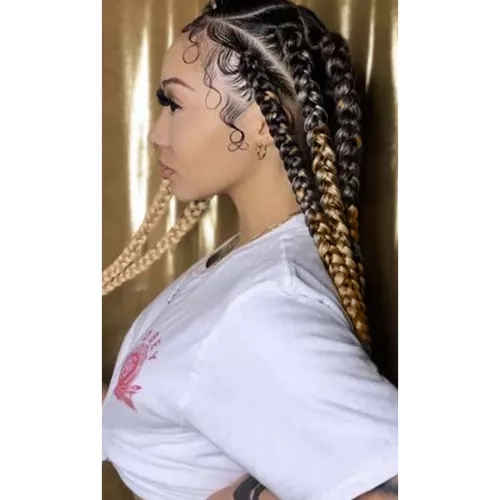 Cheveux synthétiques ombre tresses Soulima 23579