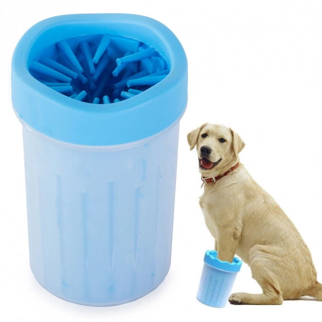 Nettoyeur de pattes pour chiens et chats gobelet en silicone pour nettoyer les pattes grand xl – Bleu
