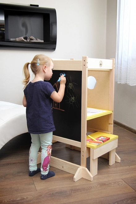 Tour d'apprentissage en bois multifonctionnelle