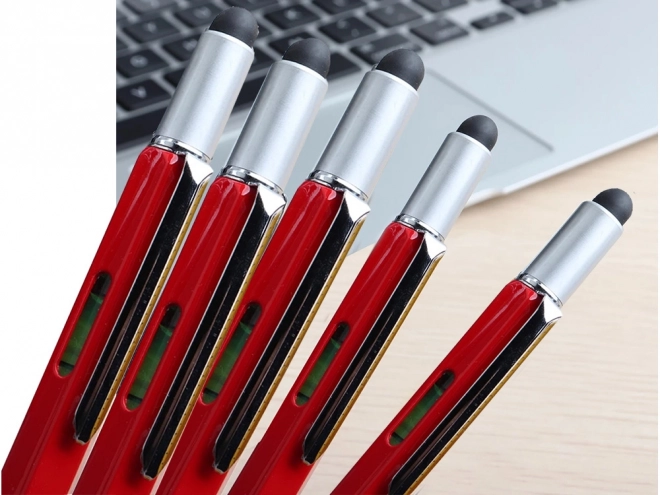 Stylo multifonction multitool 6 en 1 avec niveau à bulle