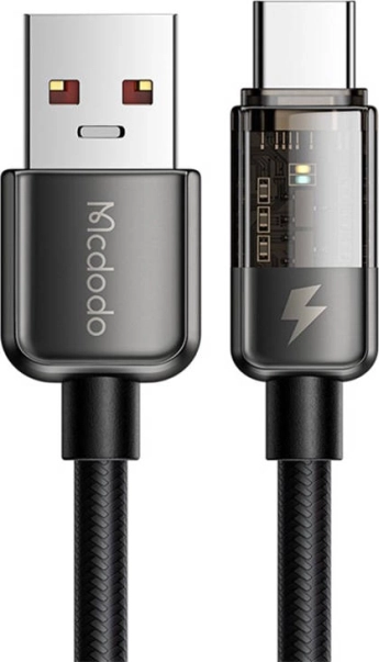 Câble USB‑C Mcdodo 100 W, 6 A, 1,8 m, noir