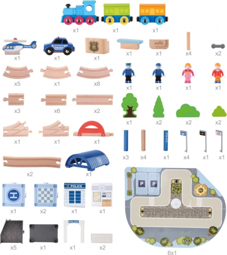 Coffret de construction avec 90 pièces