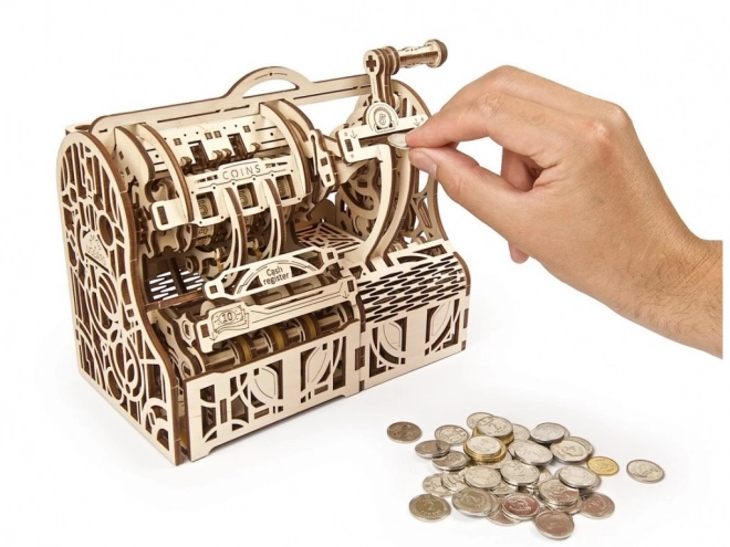 Puzzle mécanique en bois 3D Ugears Caisse enregistreuse