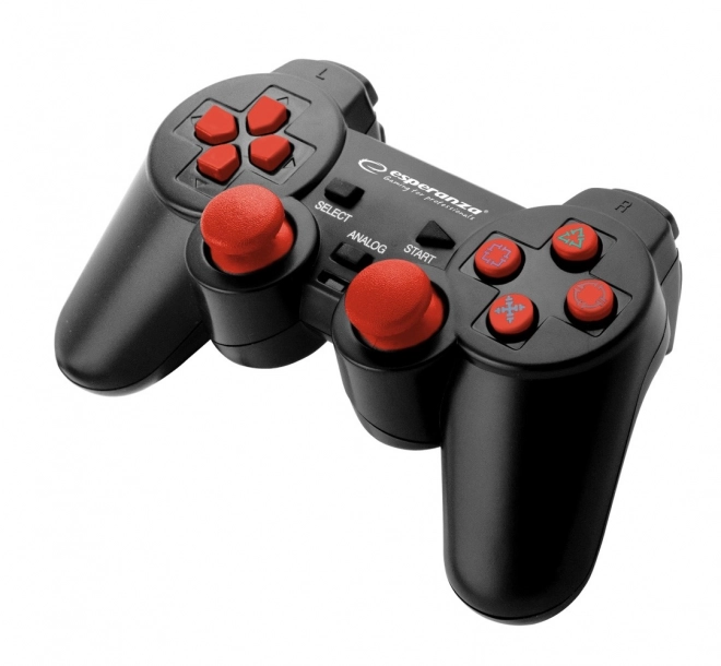 Contrôleur de jeu Trooper noir/rouge