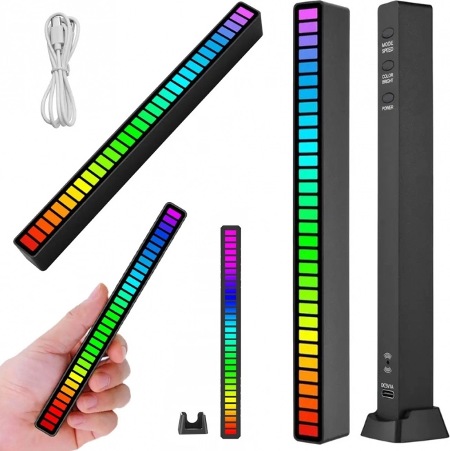Barre lumineuse LED RGB multicolore avec USB