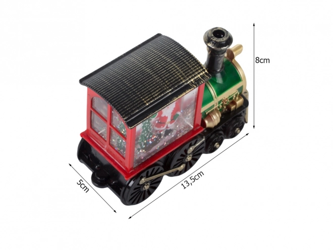 Lanterne de Noël en forme de locomotive avec éclairage LED