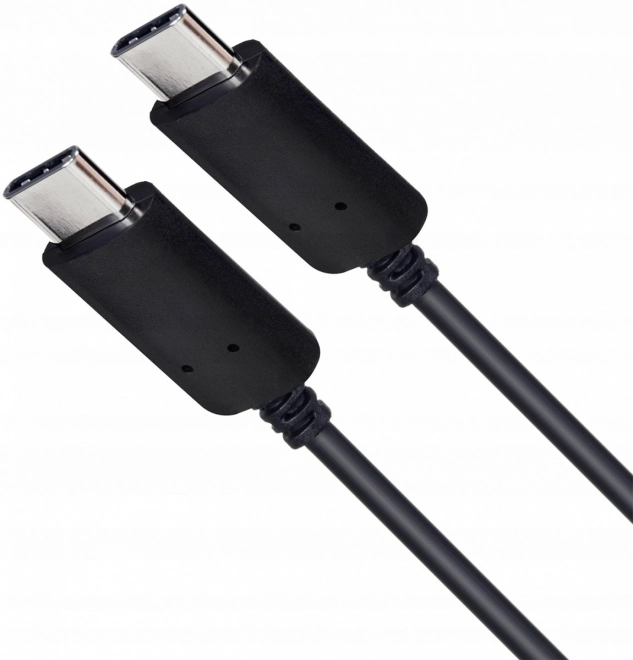 Câble en silicone USB C - USB C 1m noir