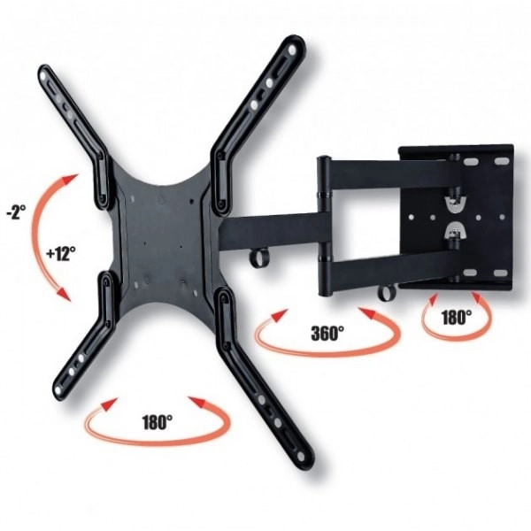 Support TV universel TECHly 23-55 pouces, noir