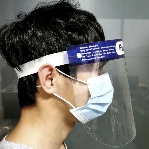 Écran facial de protection en PVC