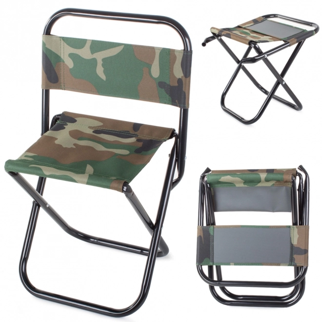 Chaise pliante de pêche avec dossier touristique