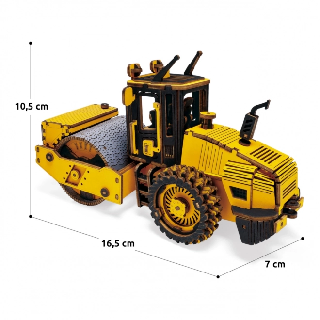 RoboTime puzzle 3D en bois - Rouleau compresseur
