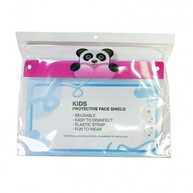 Visière faciale pour enfants - panda