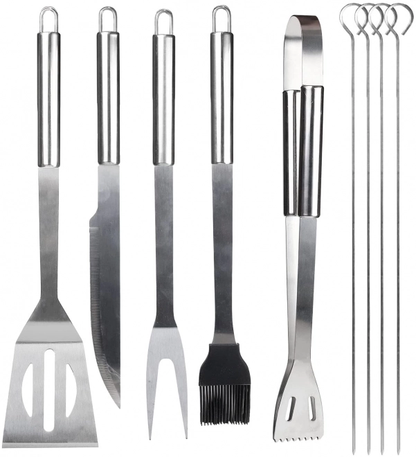 Ensemble d'outils de grillade 9 en 1 avec étui