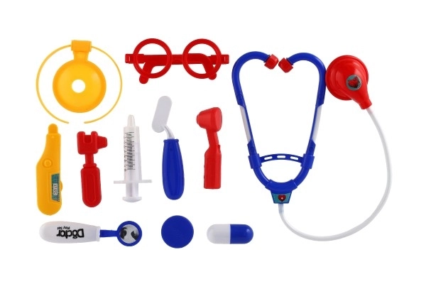 Ensemble médecin en plastique dans une valise en plastique sous blister 23x40x4cm