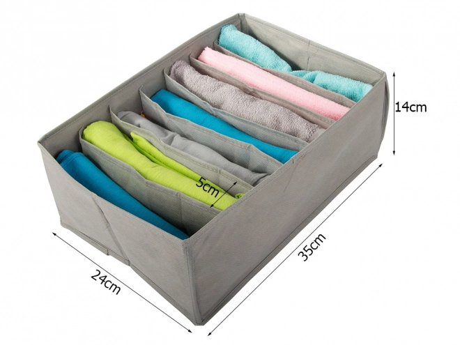 Organisateur de lingerie avec 7 compartiments pour tiroir