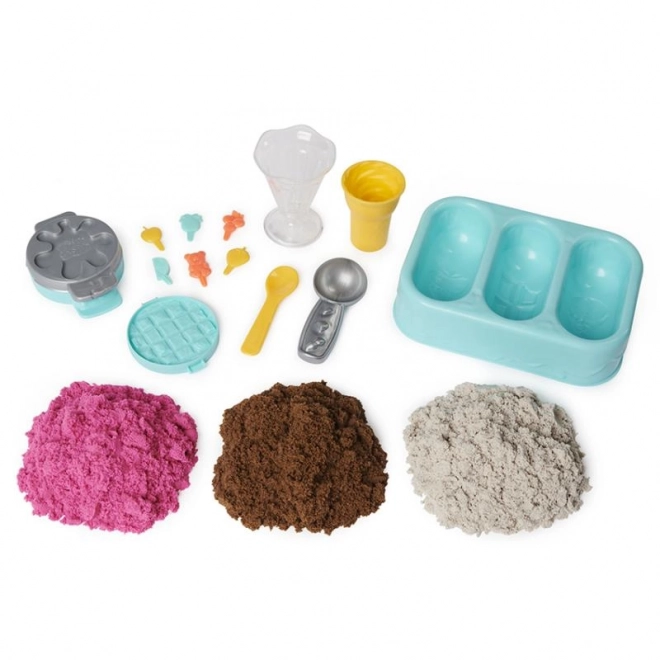 Sable cinétique parfumé glaces en boule