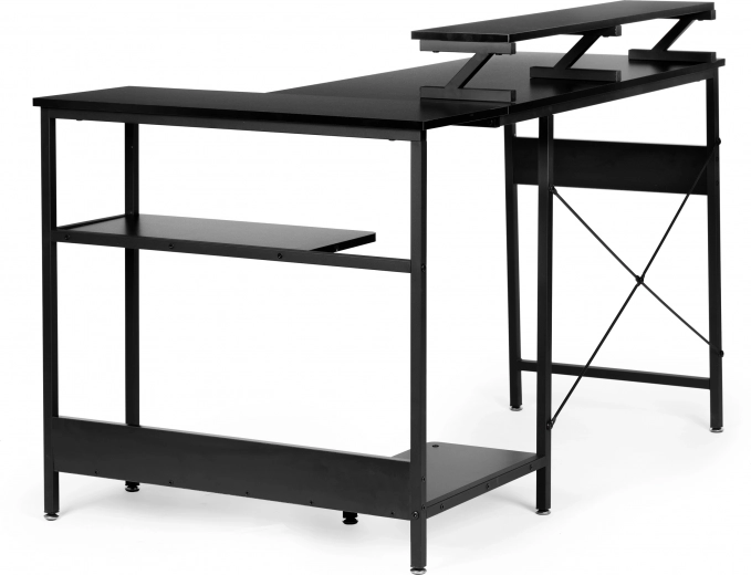 Grand L avec étagère supérieure