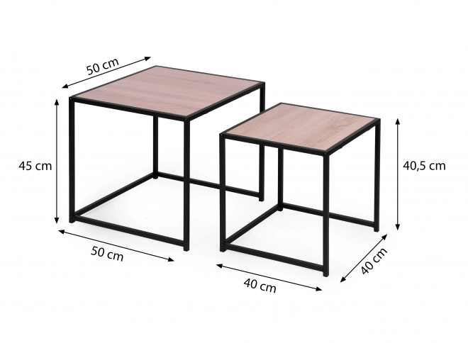 Ensemble de 2 tables de conférence, design Loft
