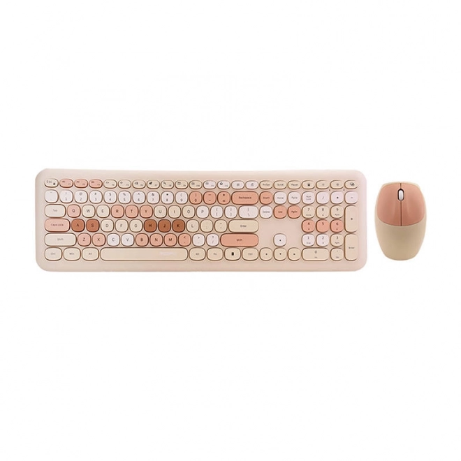 Ensemble clavier et souris sans fil MOFII beige
