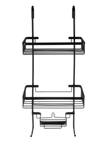 étagère de douche suspendue noire
