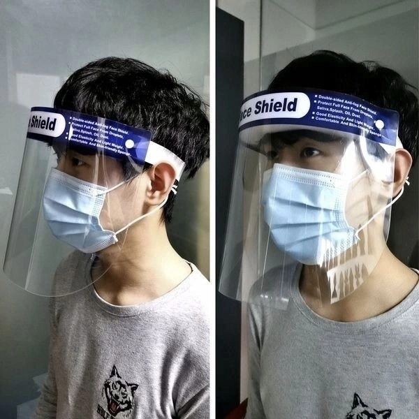 Écran facial de protection en PVC