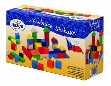 Jeu de construction en bois 100 pcs