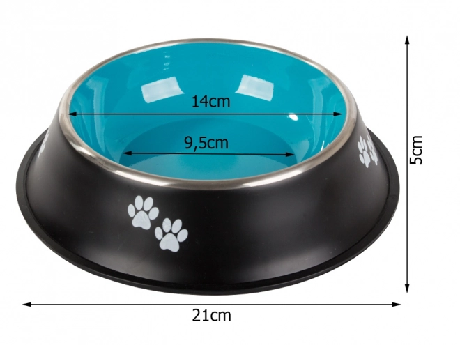 Bol antidérapant pour chiens en inox 400 ml
